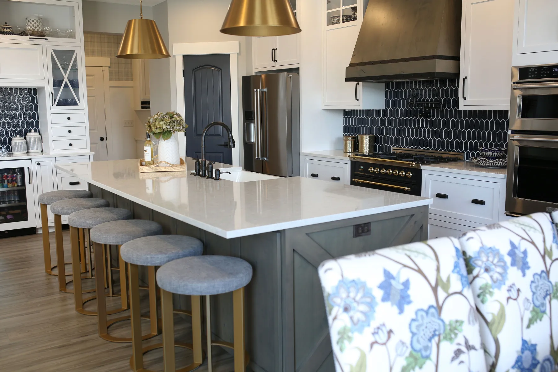 Transitional Kitchen Living Space Jenison – MI (33)