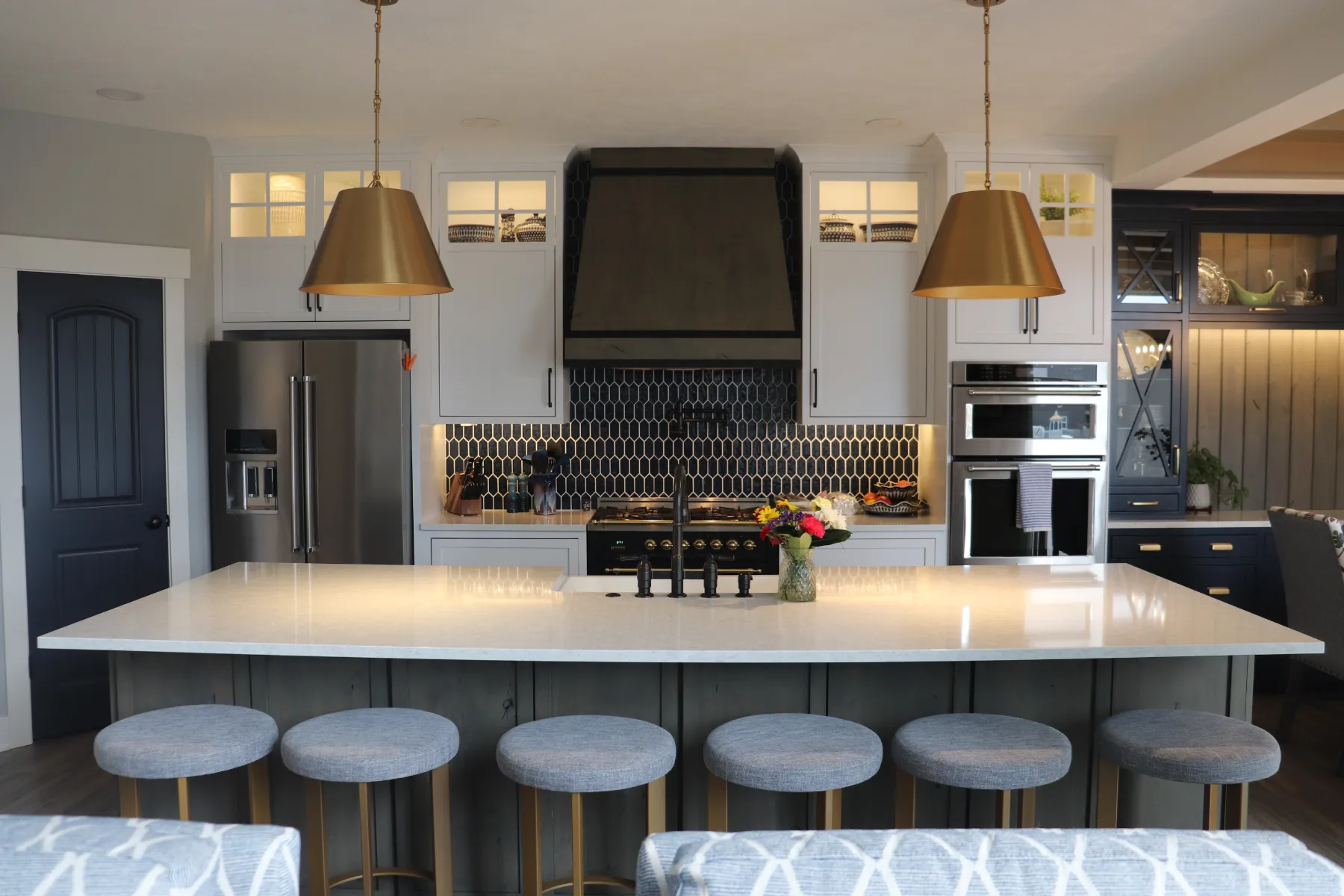 Transitional Kitchen Living Space Jenison – MI (39)