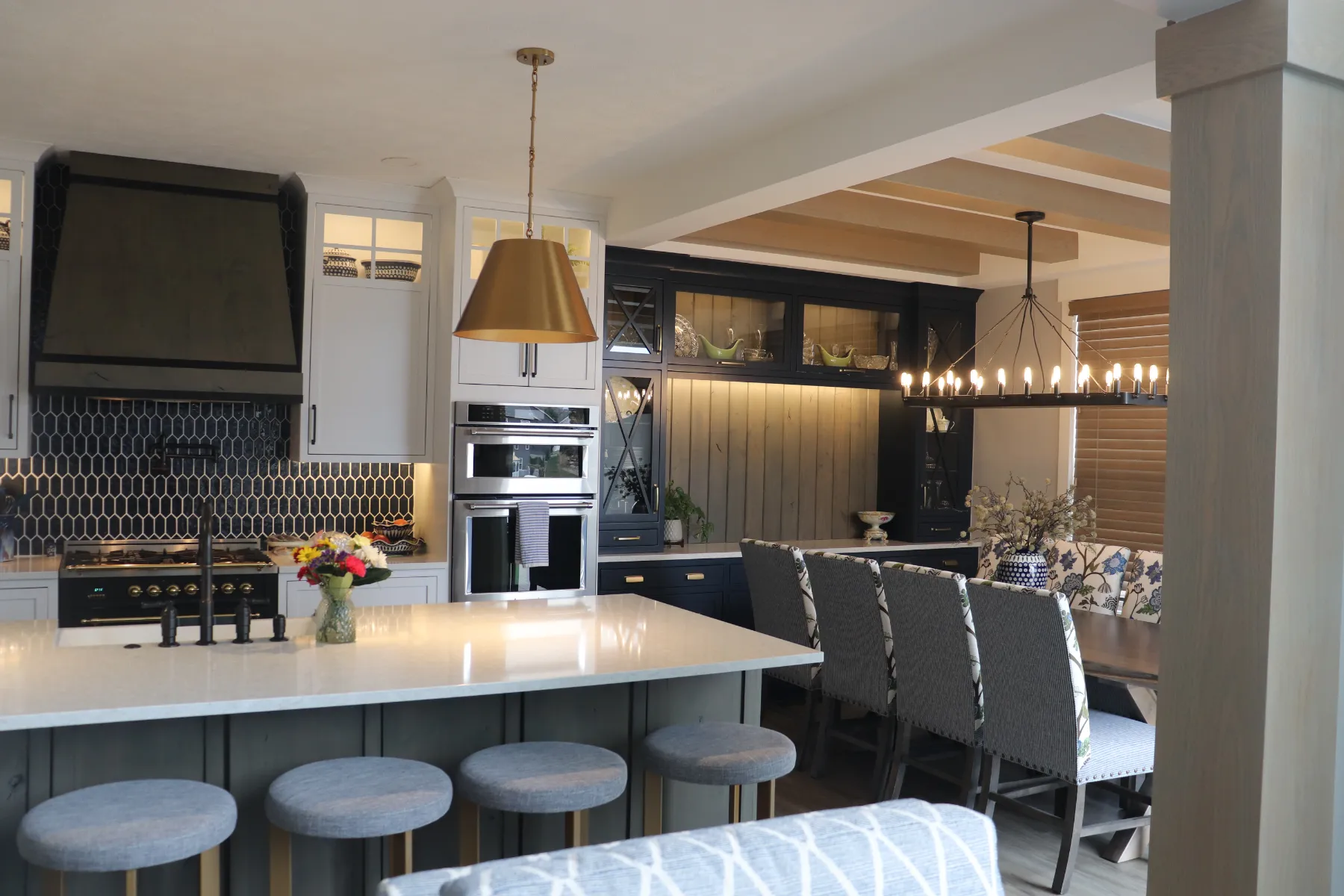 Transitional Kitchen Living Space Jenison – MI (40)