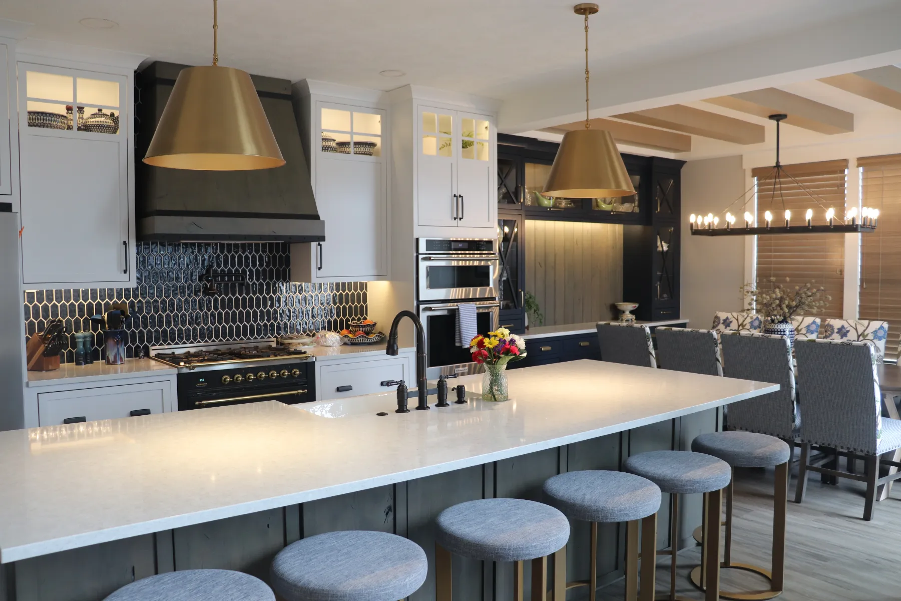 Transitional Kitchen Living Space Jenison – MI (42)