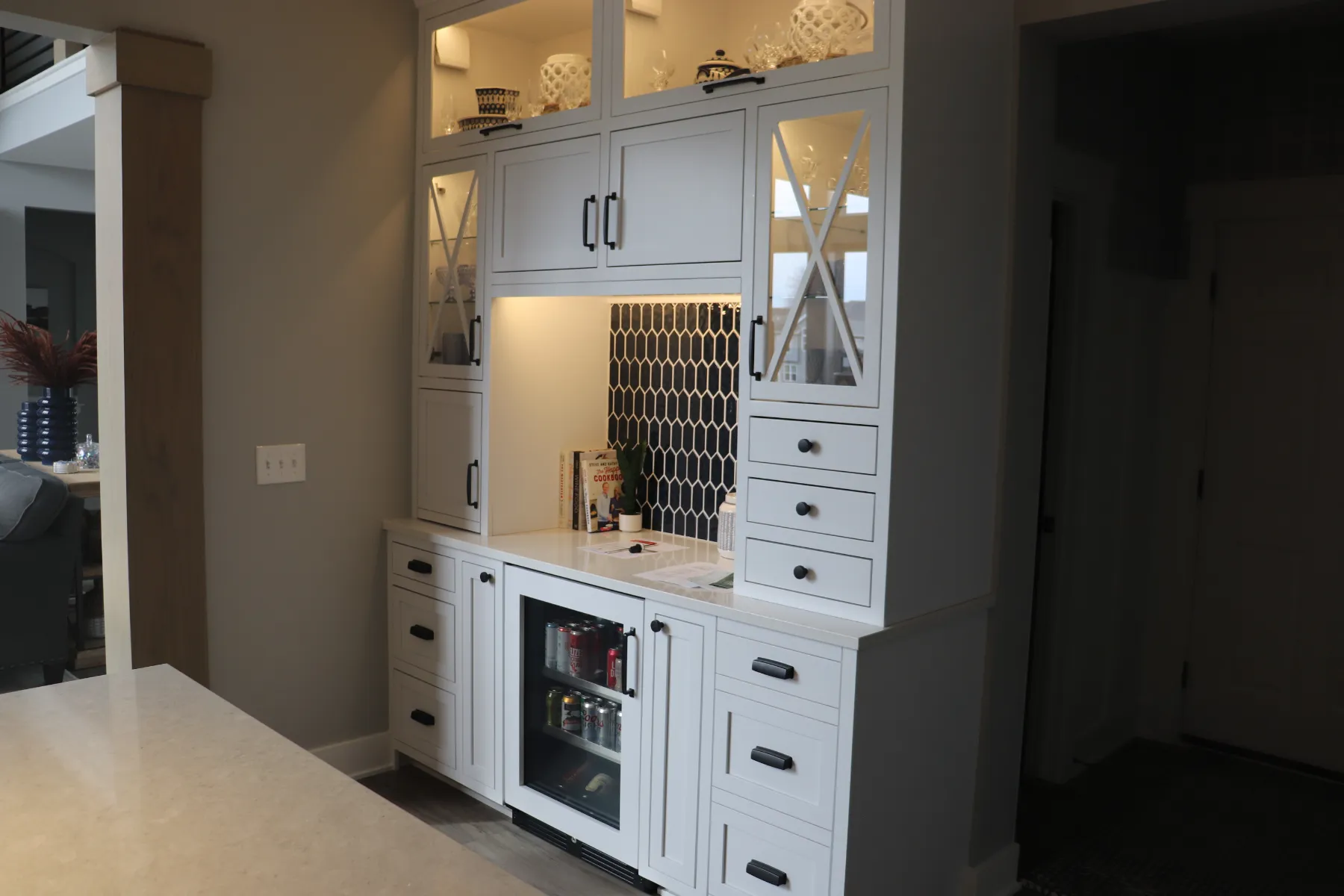 Transitional Kitchen Living Space Jenison – MI (54)