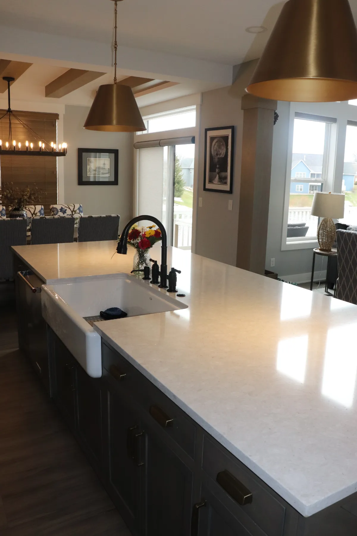 Transitional Kitchen Living Space Jenison – MI (55)