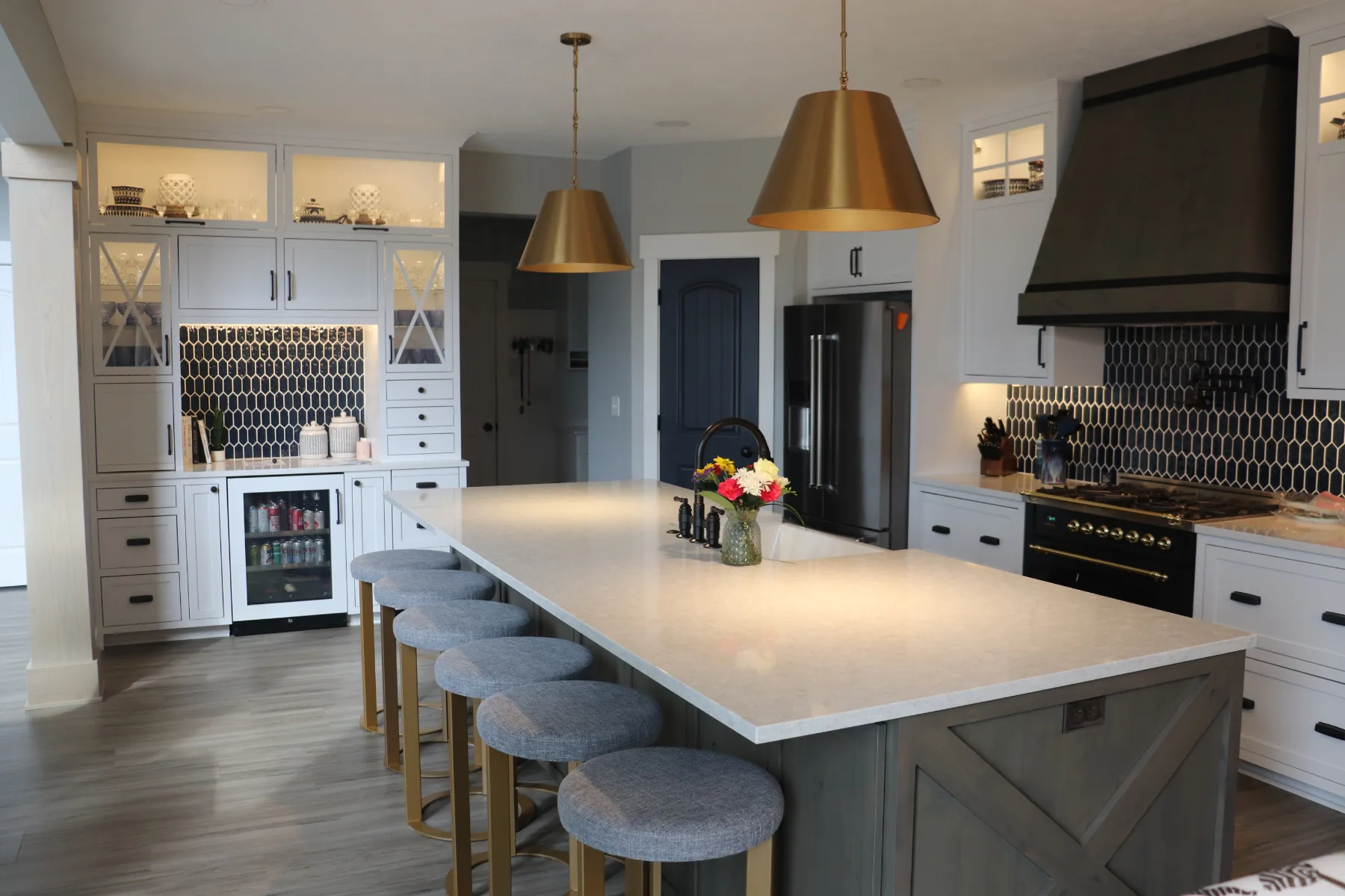 Transitional Kitchen Living Space Jenison – MI (63)