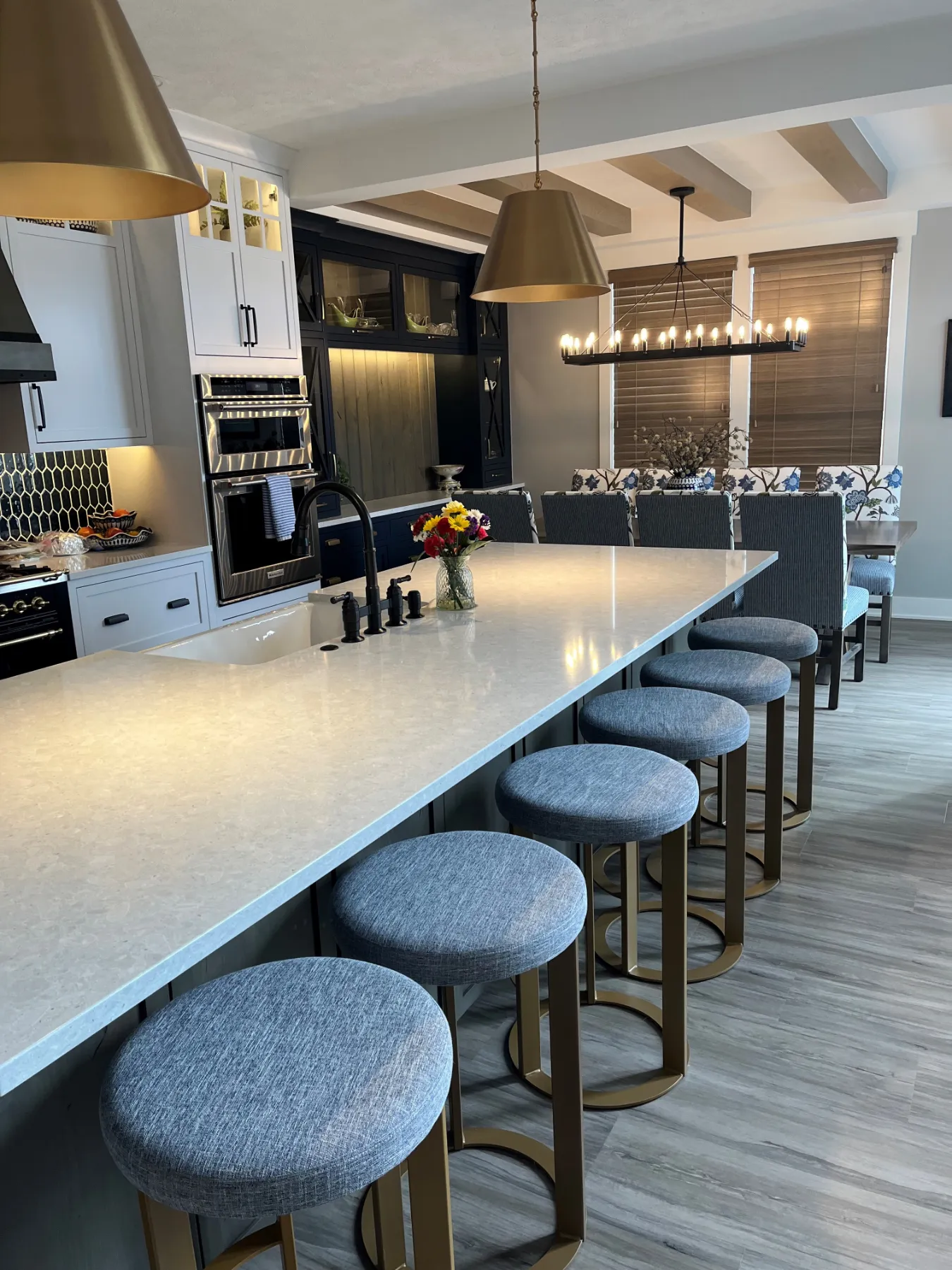 Transitional Kitchen Living Space Jenison – MI (75)