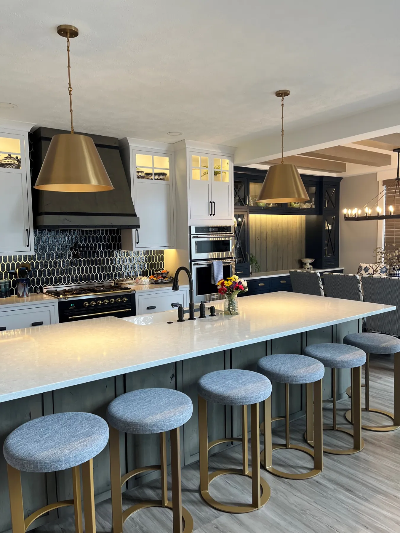 Transitional Kitchen Living Space Jenison – MI (76)